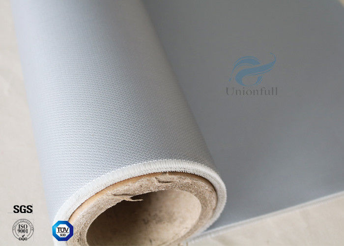 Alkali Free 590g Satin Weave Waterproof Silicone Coated Fiberglass Fabric 0.5mm