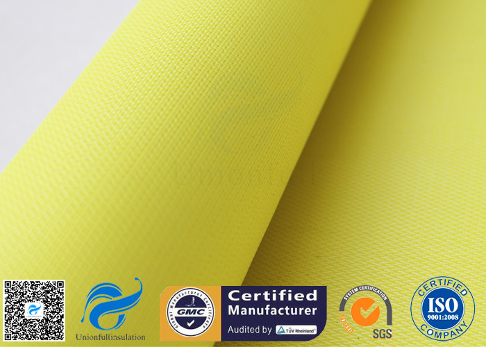 Yellow High Temperature Lightweight Fiberglass Cloth For Waterproofing 530gsm 127cm
