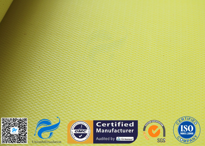 Yellow High Temperature Lightweight Fiberglass Cloth For Waterproofing 530gsm 127cm