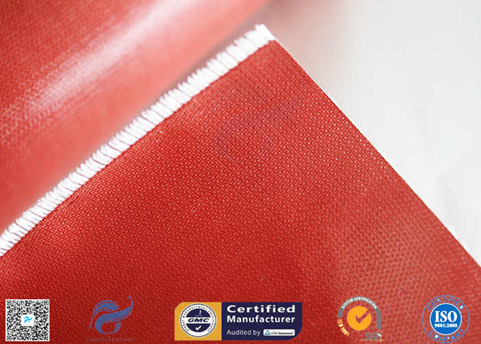 80g Coating E - glass Silicone Rubber Coated Fiberglass Fabric 260℃ Alkali Free