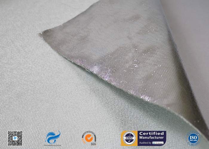 C Glass 	Silver Coated Fabric Coated With Aluminized Foil 880g Heat Insulation